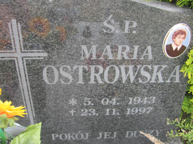 Maria Ostrowska 1943 Lubin-Księginice (gmina) - Grobonet - Wyszukiwarka osób pochowanych