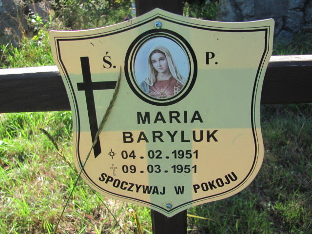 Maria Baryluk 1951 Lubin-Księginice (gmina) - Grobonet - Wyszukiwarka osób pochowanych